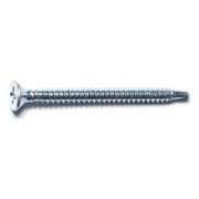 MIDWEST FASTENER Self-Drilling Screw, #8 x 2 in, Zinc Plated Steel Flat Head Phillips Drive, 100 PK 50903